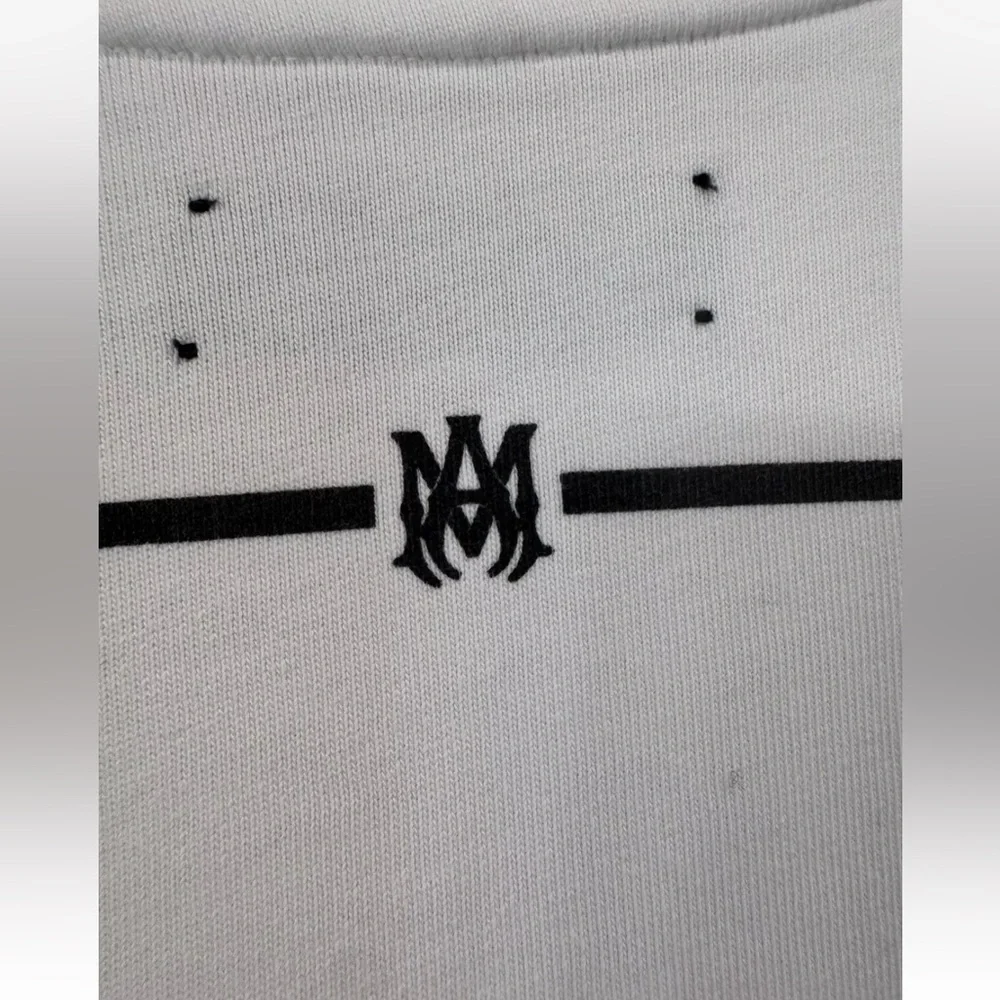 AMIRI White and Black Varsity Jersey Shirt - Picture 5 of 6